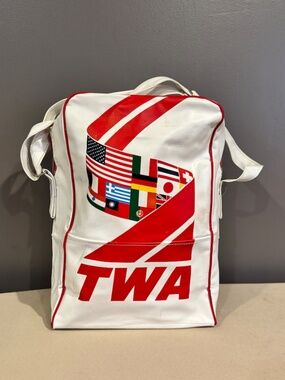 Vintage TWA Trans World Airlines Carry-on Flight Crew Attendant Bag